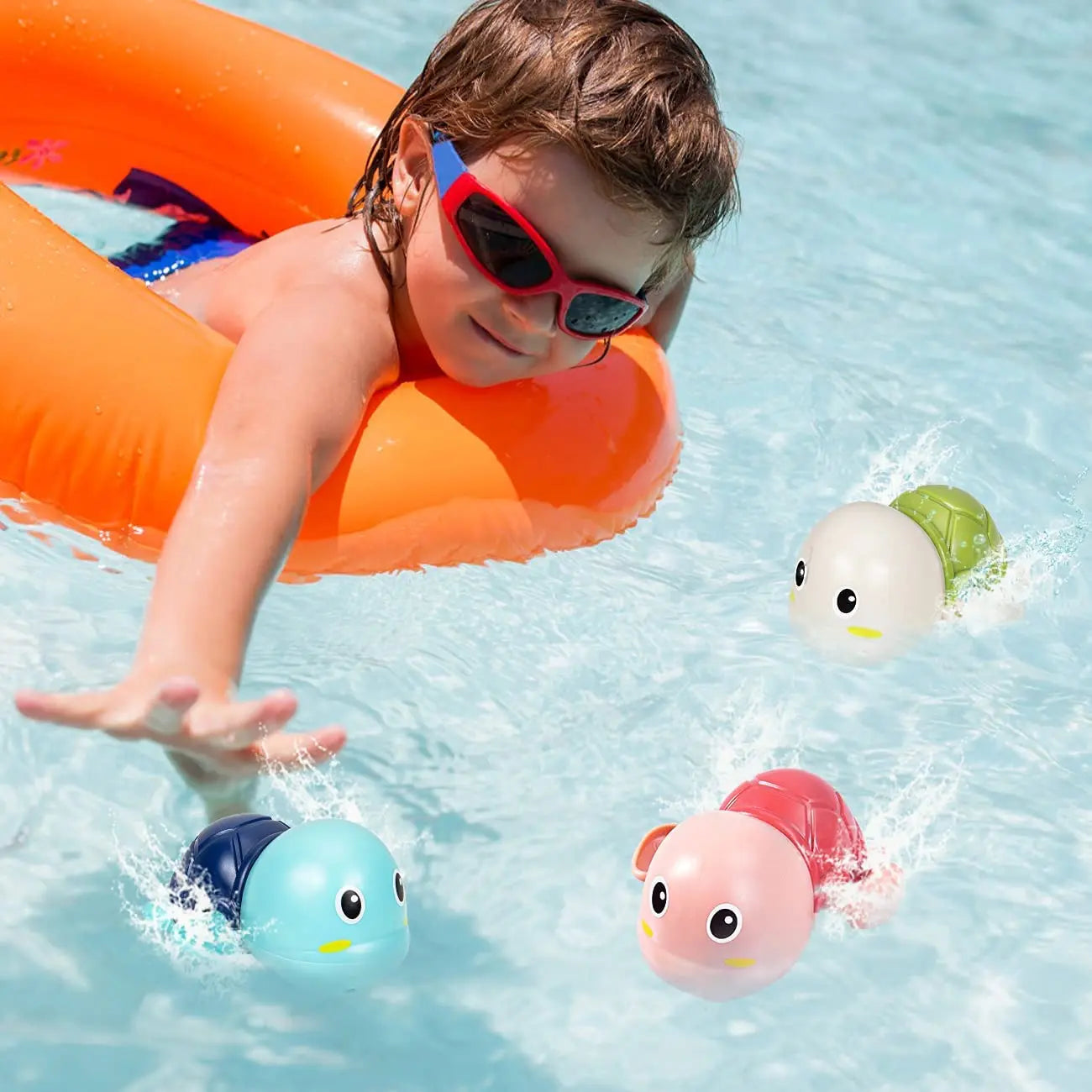 Cute Swimming Turtles