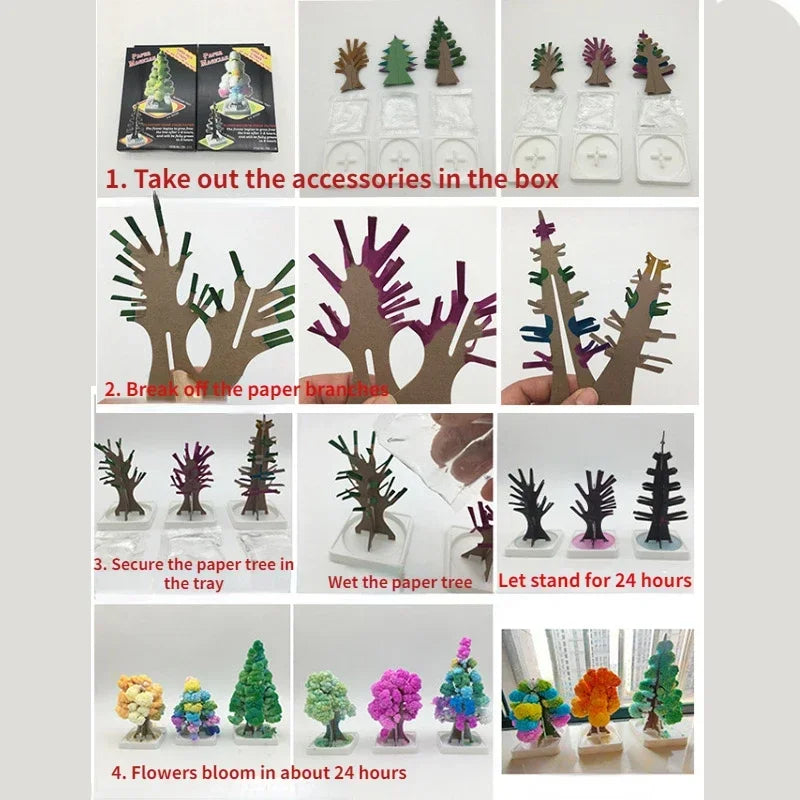 Paper Flowering Magic Tree